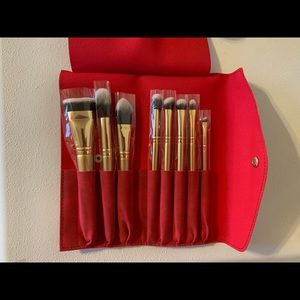 Luxie Glitter and Gold Brush Set